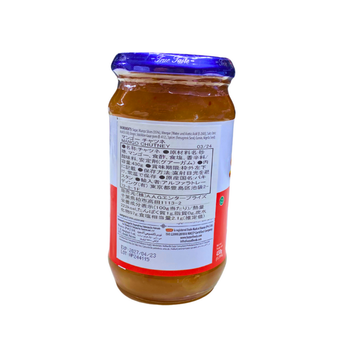 LAZZAT Mango chutney マンゴーチャツネ　430g