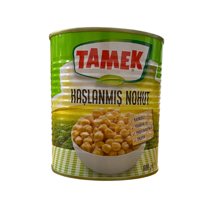 TAMEK Boiled chickpeas ゆでひよこ豆缶詰　800g