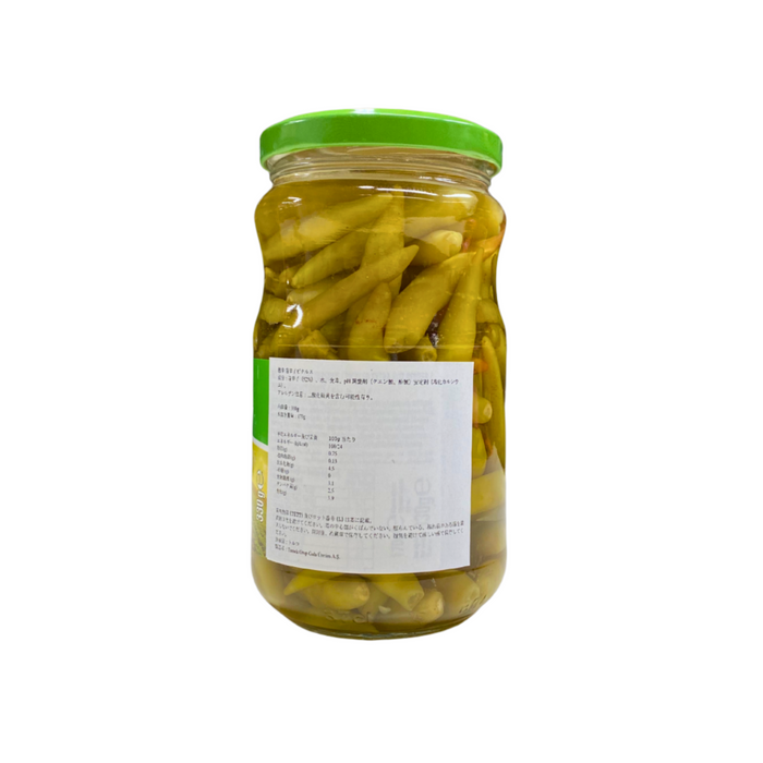 Tamek long hot peppers ホットグリーンペッパーピクルス　330g