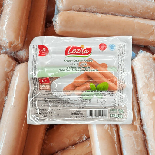 Lezita Chicken Franks Sausage 340g 冷凍チキンフランクソーセージ