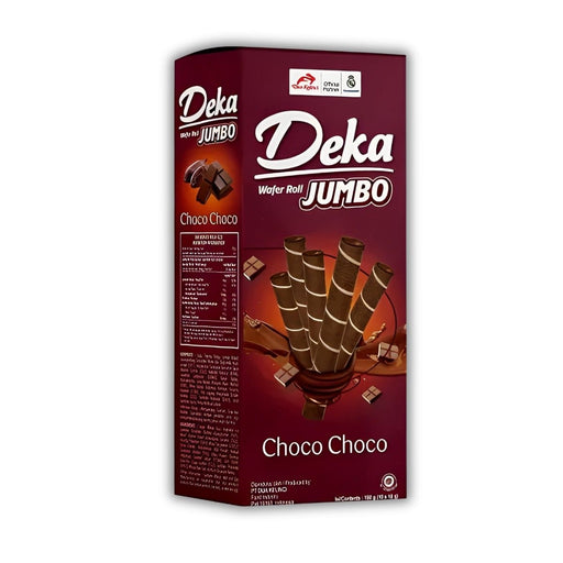 DEKA Wafer Roll Jumbo – Choco – Choco 160gr DEKAウエハースロール ジャンボ チョコ