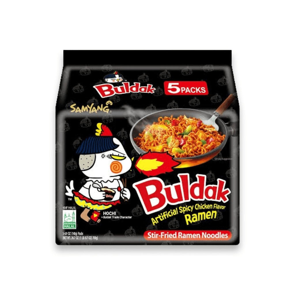 Samyang Fire Chicken (Buldak) Spicy Halal Ramen, 140g